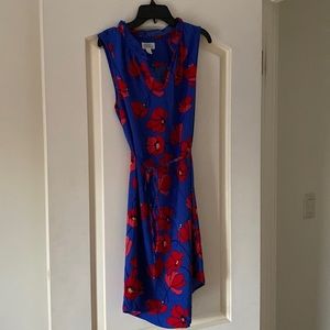Royal blue w red flowers sleeveledress Market spruce/ Stitch Fix size S